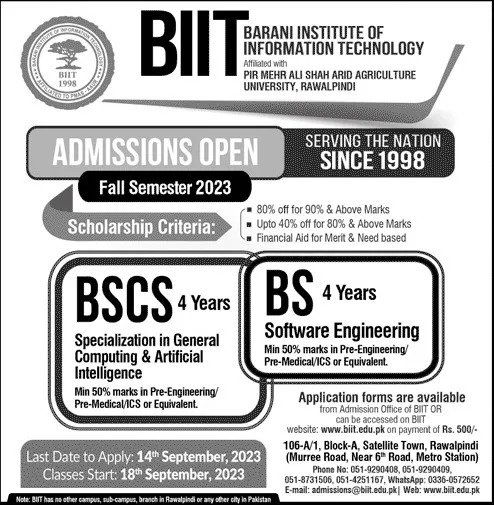 BIIT Admission 2025 Fall 1 BIIT Admission 2025 Fall