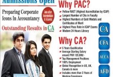 PAC Lahore Admission 2025 CA, ACCA Form, Fee