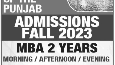 Admission Advertisement for MBA