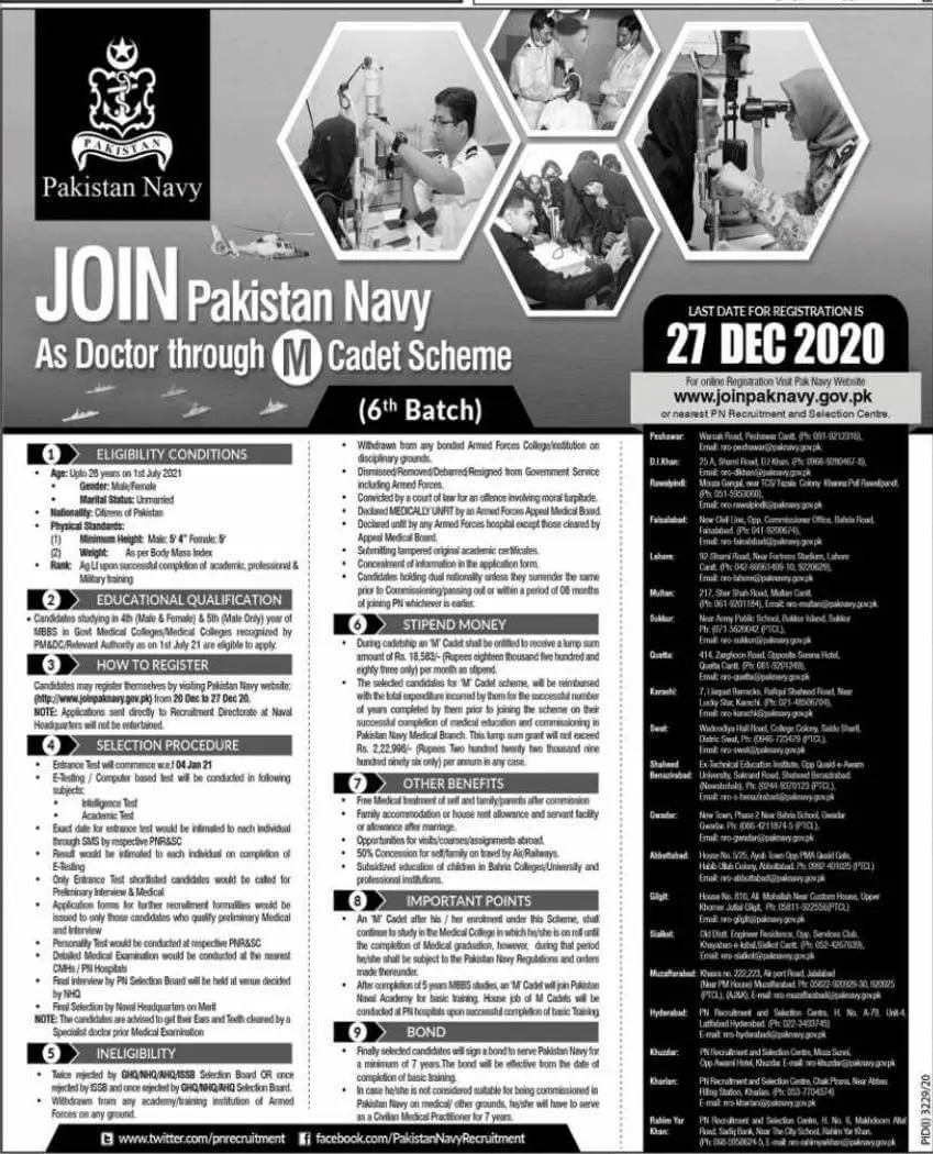 How To Join Pak Navy As a Doctor 2026