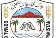 Gomal University MSc Merit List 2025 Masters