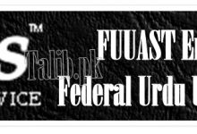 Federal Urdu University Entry Test Result 2025
