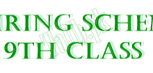 Pairing Scheme Of 9th Class 2025