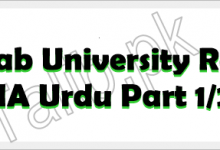 Punjab University MA Urdu Result 2025