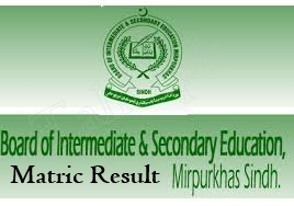 BISE Mirpurkhas 9th, 10th Class Result 2022
