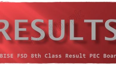 Faisalabad Board 8th Class Result 2025 Roll Number Wise