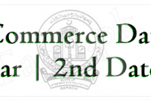 Karachi Board 1st Year, 2nd Year Commerce Date Sheet 2026