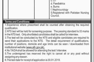 NTS Charge Nurse Result 2022 Answer Keys For Ayub Medical Teaching Institute