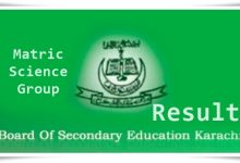 SSC Part 2 Result 2025 Karachi Board Science Group