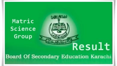 SSC Part 2 Result 2025 Karachi Board Science Group