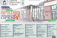 Minhaj University Lahore Spring Admission 2025