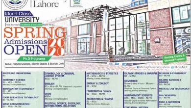 Minhaj University Lahore Spring Admission 2025