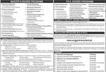 UET Peshawar Admission 2025 Master