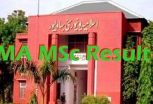 IUB MA MSc Result 2025