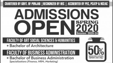 Imperial College Lahore Admissions Spring 2025