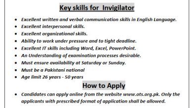 OTS Invigilator Jobs 2025