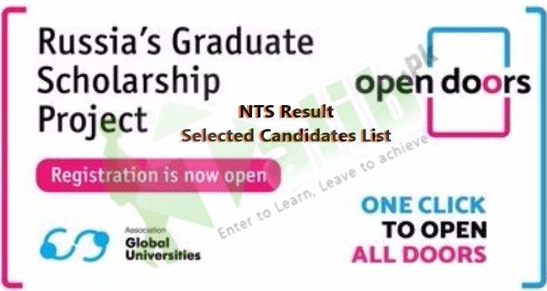 Russian Scholarship Program 2019-2020 NTS Result, Selected List