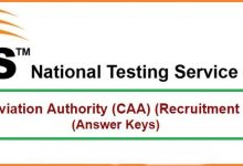 CAA Assistant Director Entry Test Result 2025 NTS Answer Keys