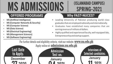 FAST University Islamabad Admissions 2025