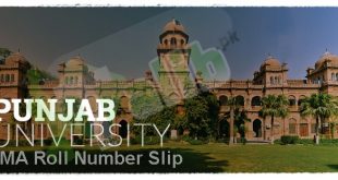 Punjab University Ma Roll No Slip 2022
