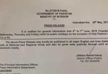 Eid Ul Fitr Holidays 2025 In Pakistan Date Days