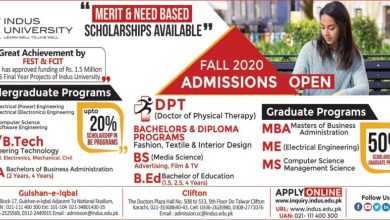 Indus University Karachi Merit List 2025