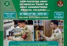 Join Pakistan Army As Medical Cadet 2025 Through AMC