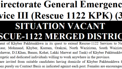 Rescue 1122 KPK Jobs 2025