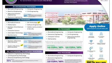 SSUET Admission Form 2026