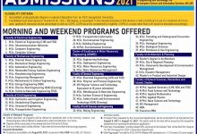 UET Lahore Postgraduate Admission 2025