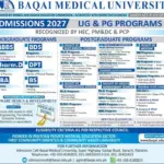 Baqai Medical University Karachi Admissions 2026 3 Baqai Medical