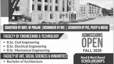 Imperial College Of Business Studies Lahore Admission 2025