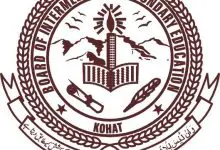 Kohat Board Inter Supply Date Sheet 2026