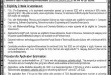 UET Taxila Undergraduate Admission 2025