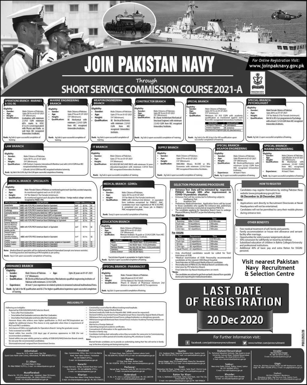 Join Pakistan Navy Through Short Service Commission Course 2022 A