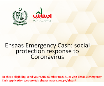 Ehsaas Emergency Cash Program 2022 SMS 8171