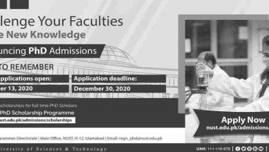 NUST University PhD Admissions Spring 2025