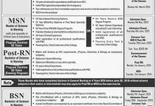 Shifa College Of Nursing Admission 2025-24