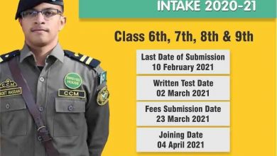 Cadet College Murree Admission 2025-2021