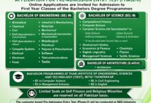 NED University Karachi Undergraduate Admission 2026 5 NED