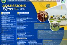 Lasbela University Admission 2025