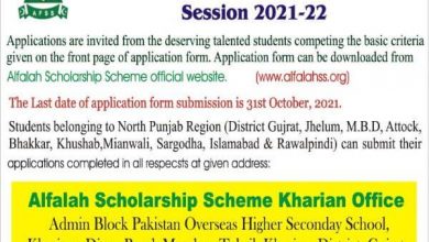 Alfalah Scholarship Scheme 2025