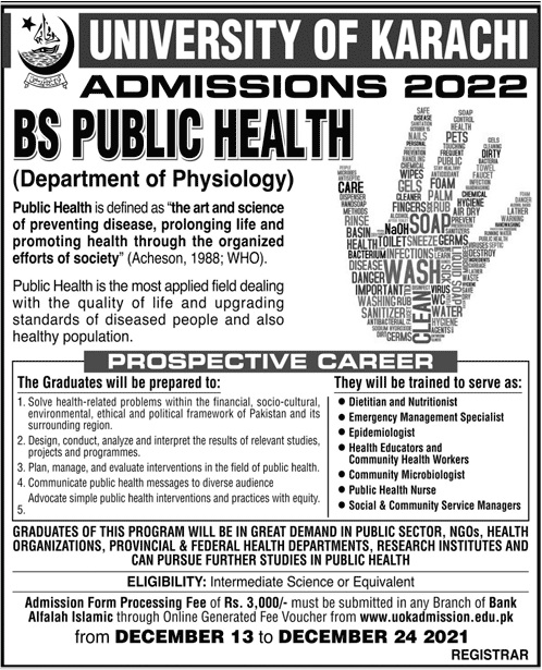 University Of Karachi Admission 2022