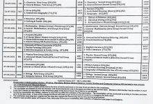 Rawalpindi Board 10th Class Date Sheet 2025