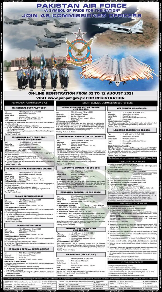 paf courses for females