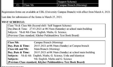 Islamia Collegiate School Peshawar Admission 2025
