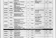 Malakand Board Inter Date Sheet 2025