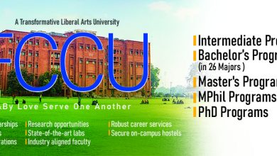 FC College Lahore Admissions 2025 Undergraduate