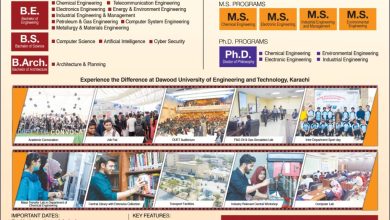 Dawood University Admission 2025-24