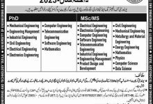 UET Taxila Postgraduate Admissions 2025